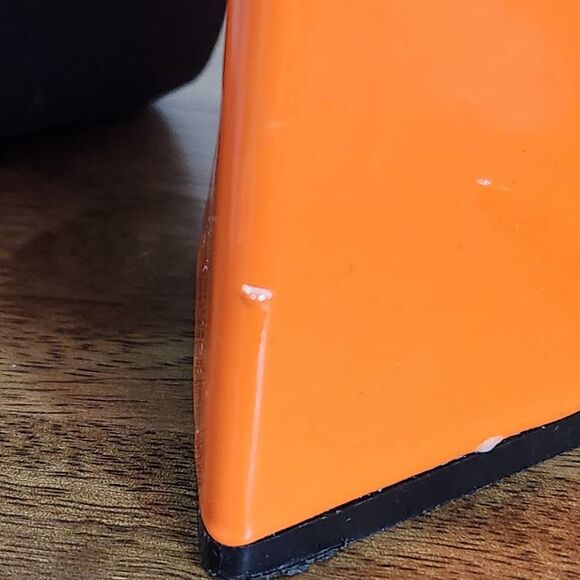 Ego Orange Open-Toe Heels Size 7 Ego Modern Orange Heels - Picture 9 of 10